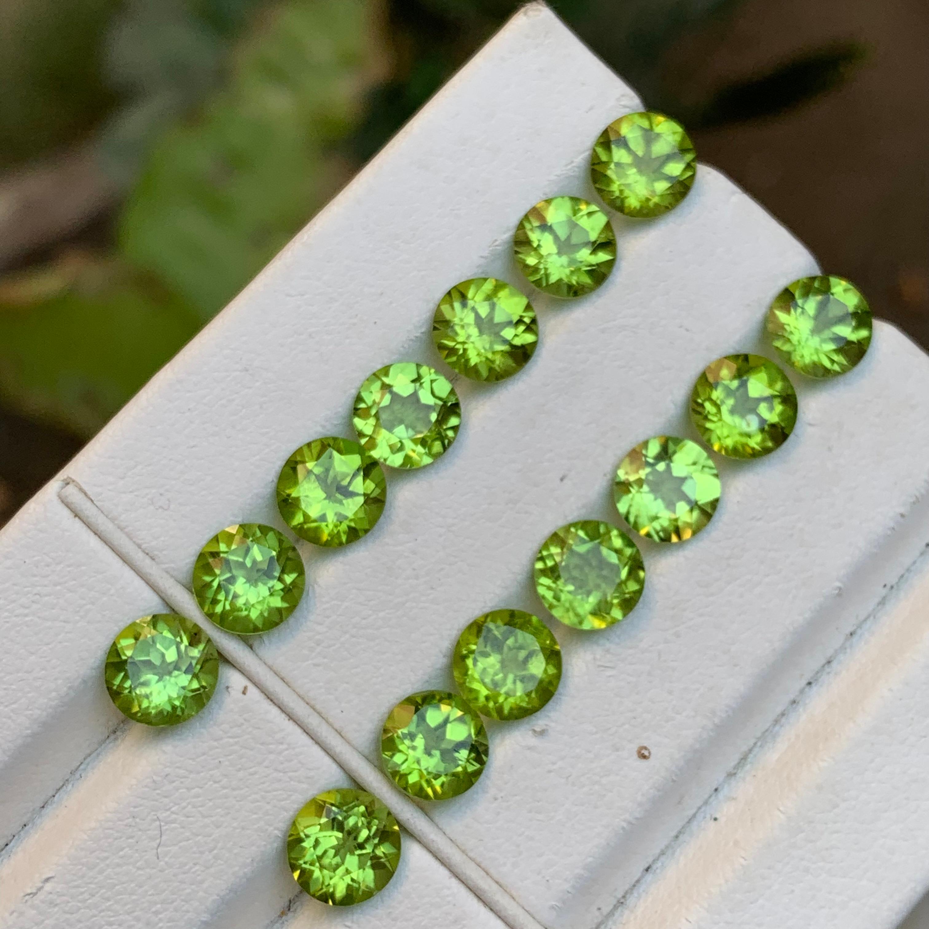 Paires de pierres précieuses en vrac Greene & Greene Greene Naturelles 20.74 Ct Round Brilliante Cut Loose Gemstone Pairs en vente 3