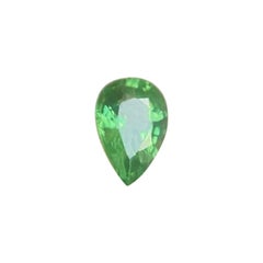 Natural Vivid Green Tsavorite Garnet 0.57ct Pear Teardrop Cutgem