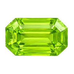 Natural Vivid Lime Green Peridot Gemstone 2.95 Carat – For Ring, Pendant