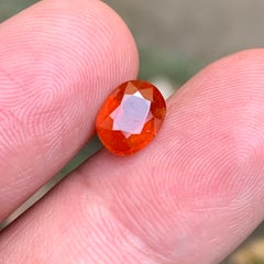 Natürliche Vivid Orange Spessartite Granat 2,58 Ct Oval Cut lose Edelstein für Ring