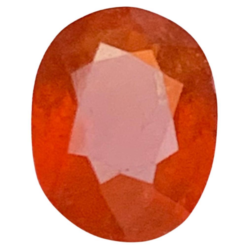 Natural Vivid Orange Spessartite Garnet 2.58 Ct Oval Cut Loose Gemstone for Ring