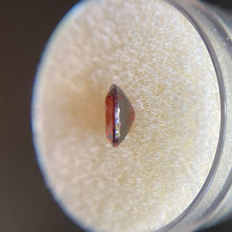 Women's or Men's Natural Vivid Pink Red Orange Zircon 1.32ct Oval Cut Loose Rare Gem