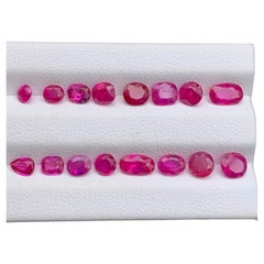 Natural Vivid Pink & Red Ruby Parcel 7.69Ct Oval Cushion Loose Gemstones Jewelry
