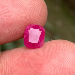 Natural Vivid Pink Ruby Cushion Cut 2.28 Carat Loose Gemstone for Ring, Jewelry