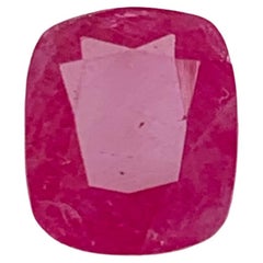 Natural Vivid Pink Ruby Cushion Cut 2.28 Carat Loose Gemstone for Ring, Jewelry