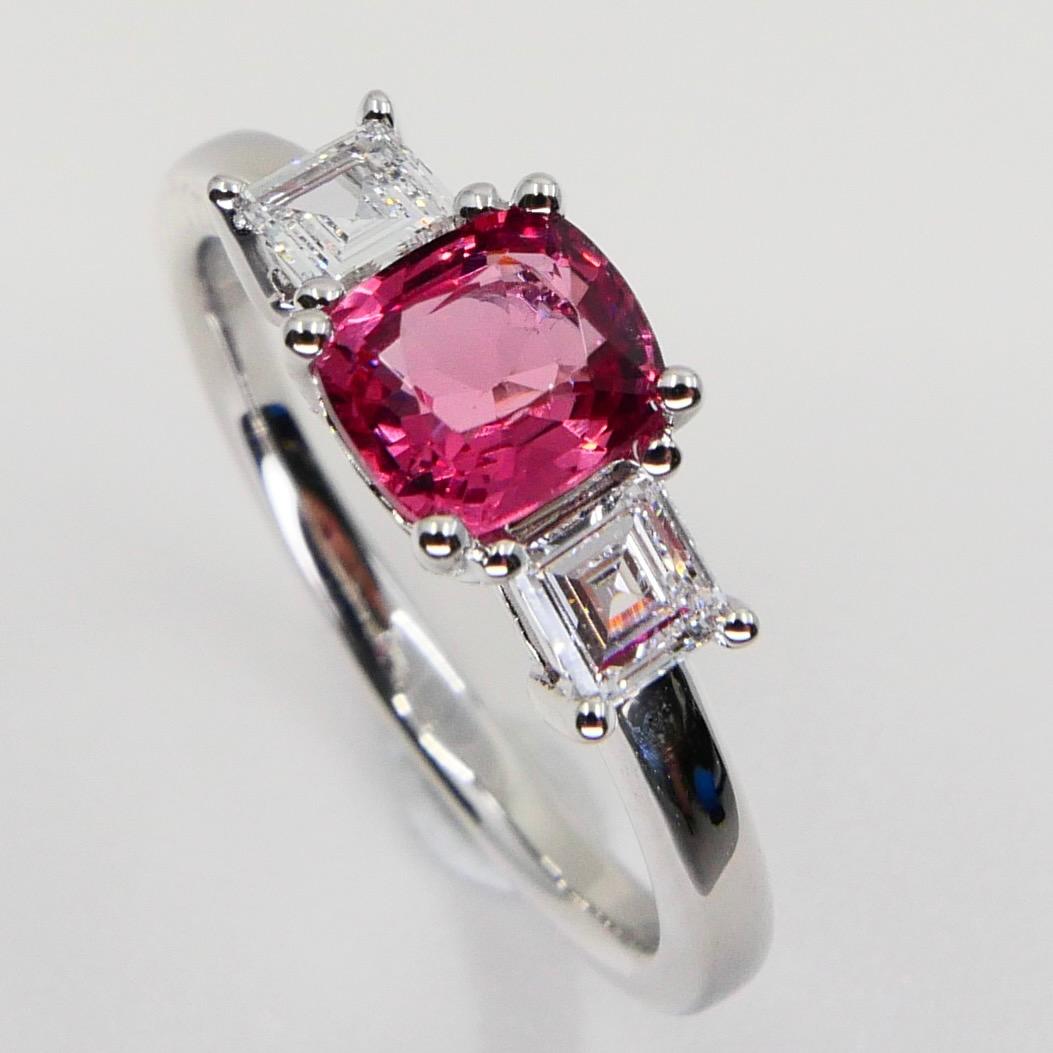 vivid pink diamond ring