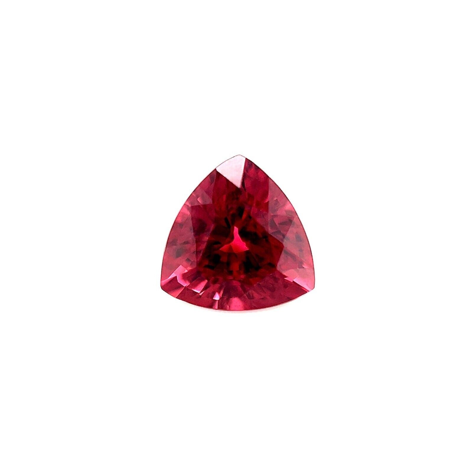 Granato naturale di rodolite rosa violaceo 1,25 carati taglio trilione