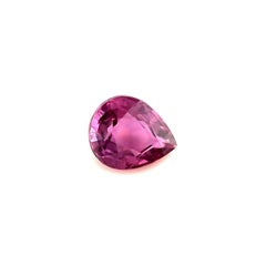 Natural Vivid Purple Sapphire 1.19ct GRA Certified Untreated Pear Gem 6.8x5.5mm