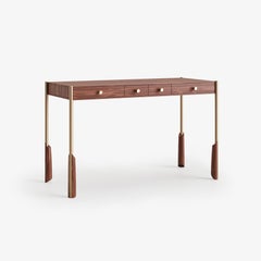 Natural Walnut Altai Apothecary Desk by A. Jacob Marks