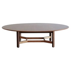 Couchtisch aus natürlichem Nussbaumholz von Lewis Butler für Knoll, ca. 1950er Jahre