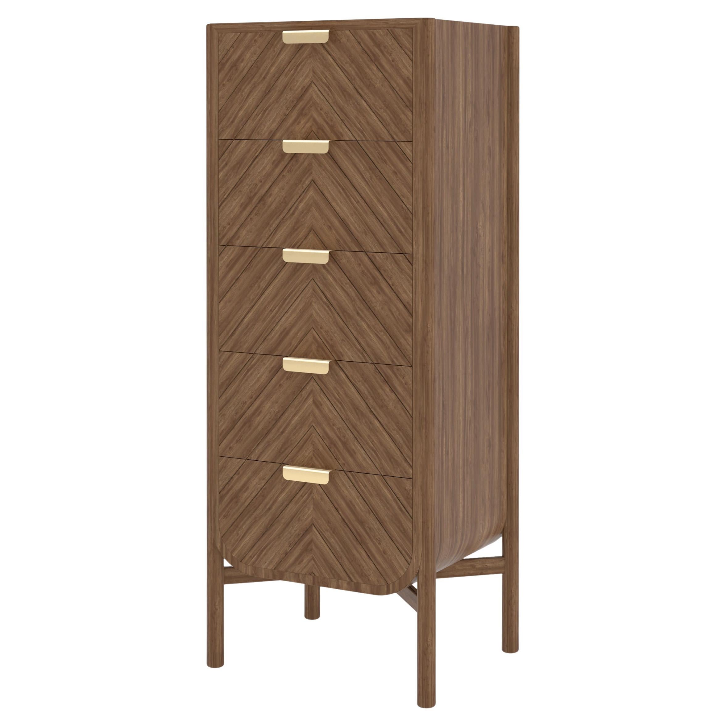 Natural Walnut Marius Chiffonier by HARTO For Sale