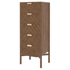 Chiffoniera Marius in noce naturale di HARTO