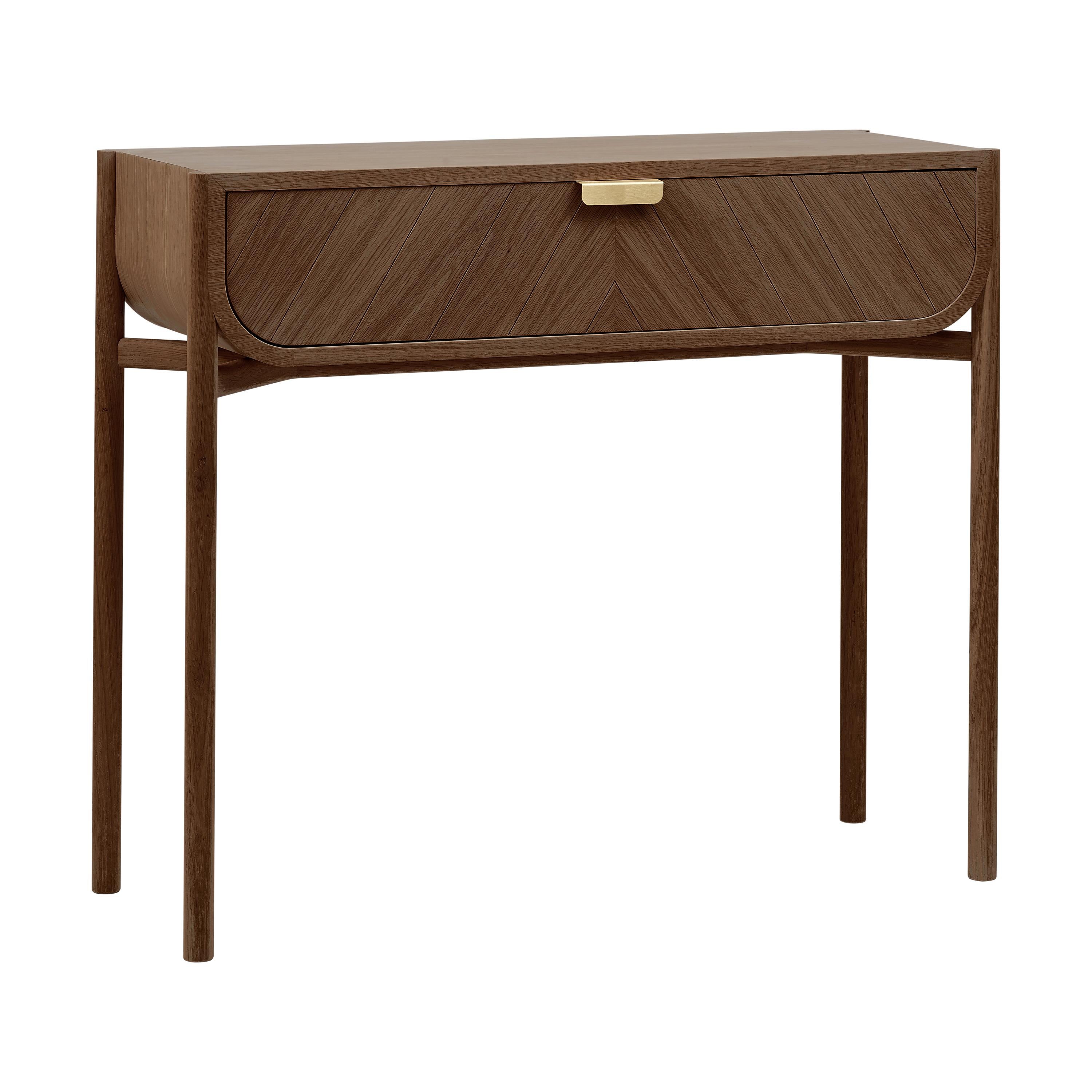 Post-Modern Natural Walnut Marius Console Table by HARTO For Sale