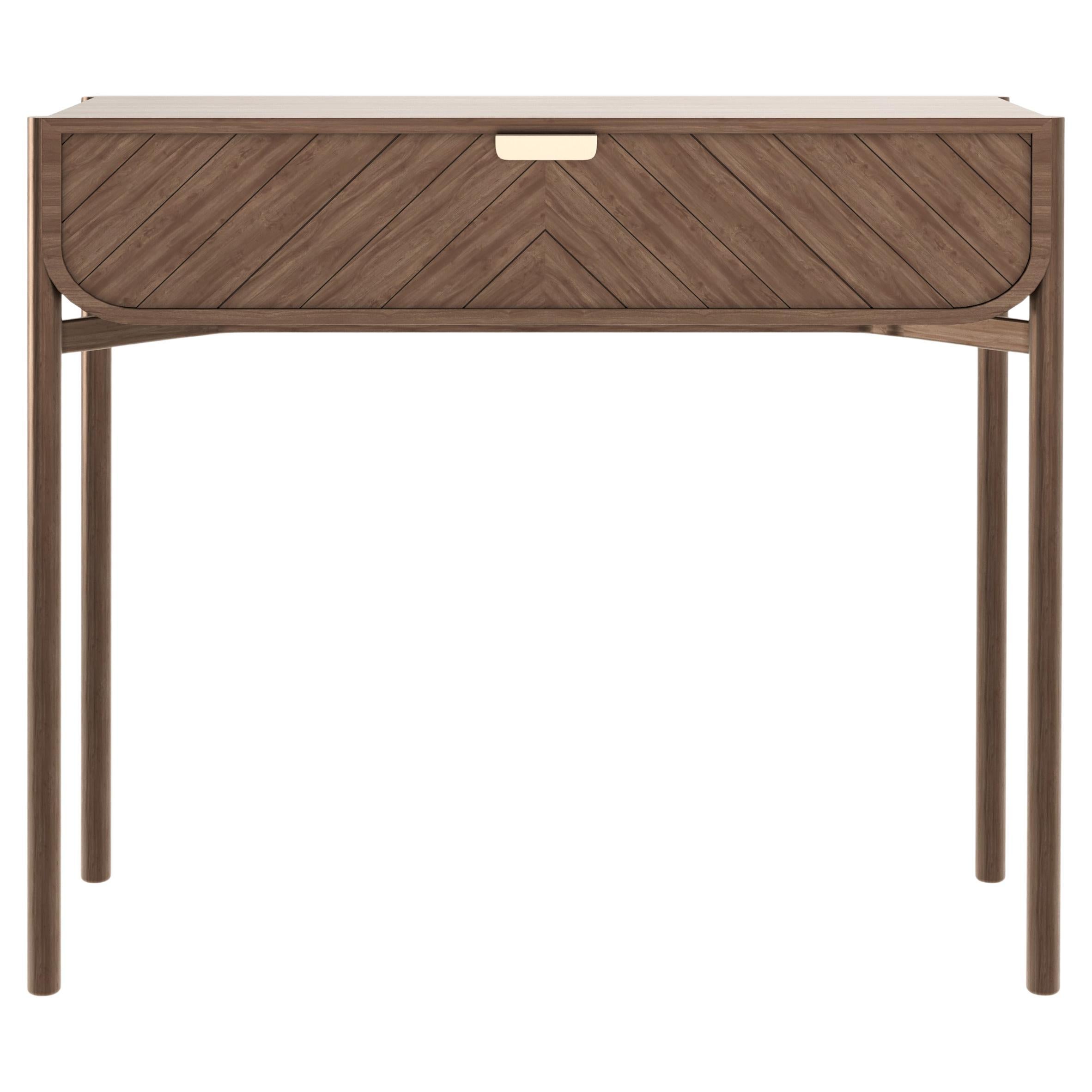 Natural Walnut Marius Console Table by HARTO