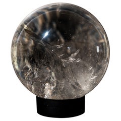 Natural Water-Clear Quartz Sphere