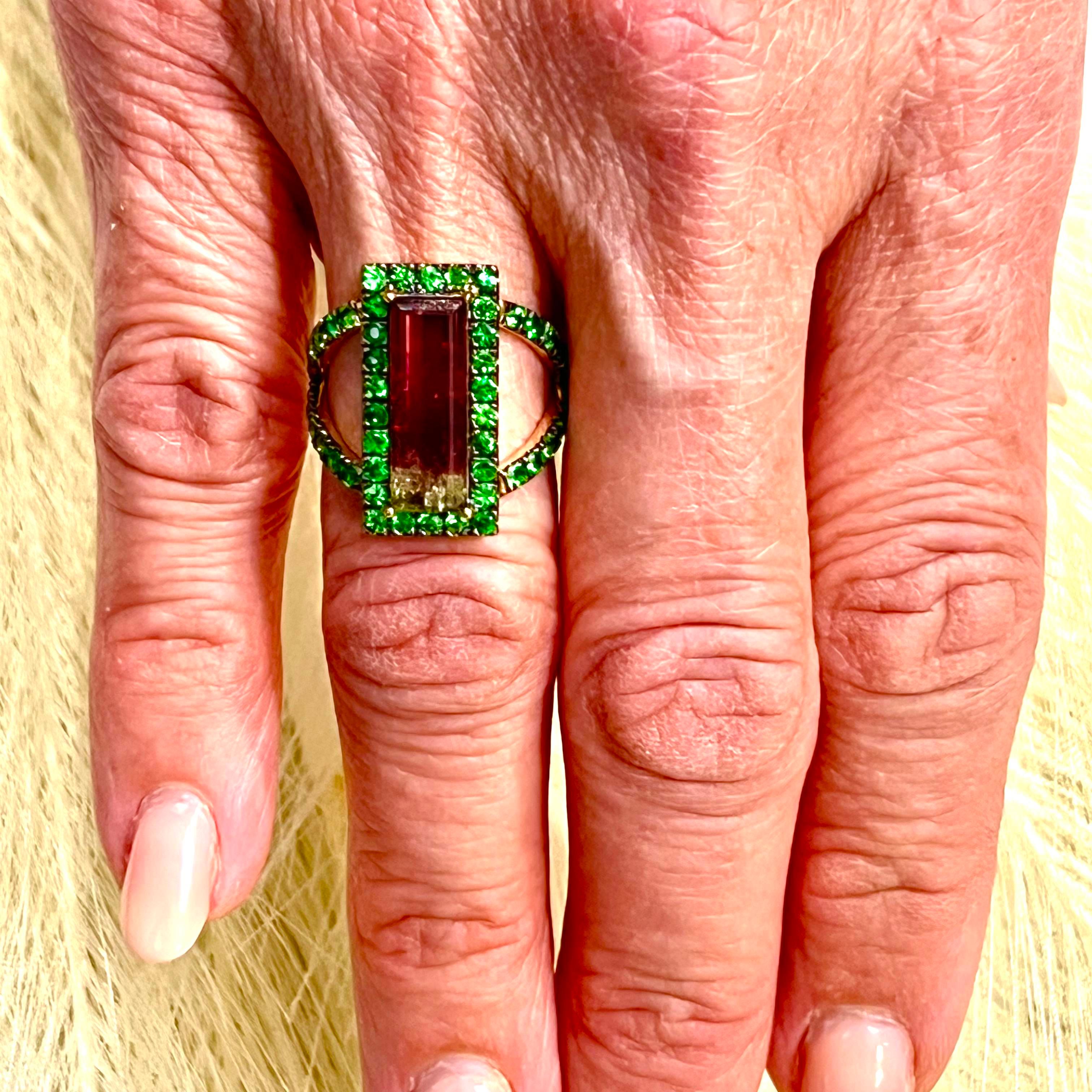 Finely Faceted Quality Natural Watermelon Tourmaline Tsavorite Ring 7 14k YG 4.7 TCW Certified $5,950 300684

This is a one of a Kind Unique Custom Made Glamorous Piece of Jewelry!

Nothing says, “I Love you” more than Diamonds and Pearls!

This