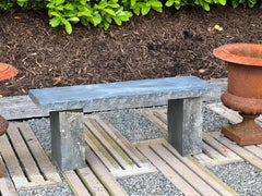 Natural Welsh Slate Garden Bench Seat with Honed Top and Chiselled Edge - 4ft