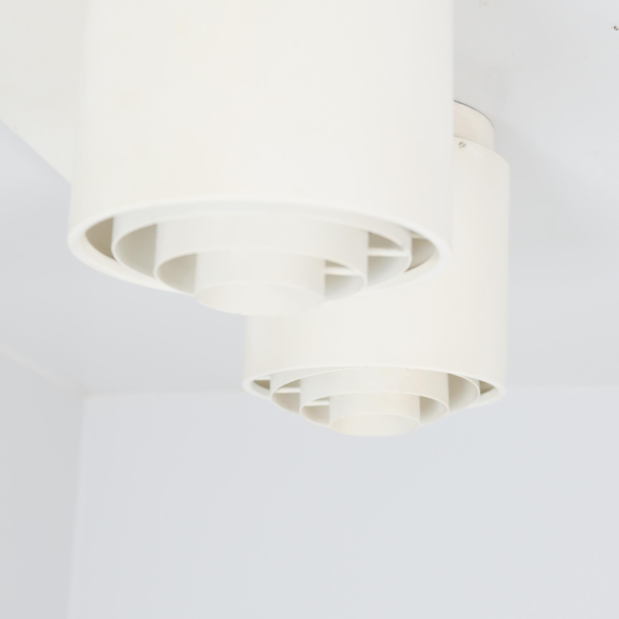 Natural White Alvar Aalto Ceiling Lamp for Stora Enso Headquarters, Idman 1960s For Sale 5