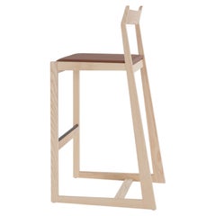 Natural White Ash Lineground no. 2 Counter Stool by SKRAM