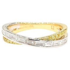 Fascia da cocktail in oro con diamante bianco naturale Baggette da 0,48 carati TW