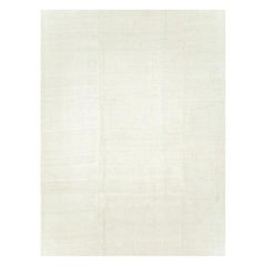 Großer türkischer Flachgewebter Kelim-Teppich in Naturweiß, Mitte des 20. Jahrhunderts