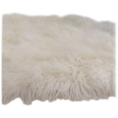 Natural White Fur Rug - Mongolian Sheepskin Made in Australia