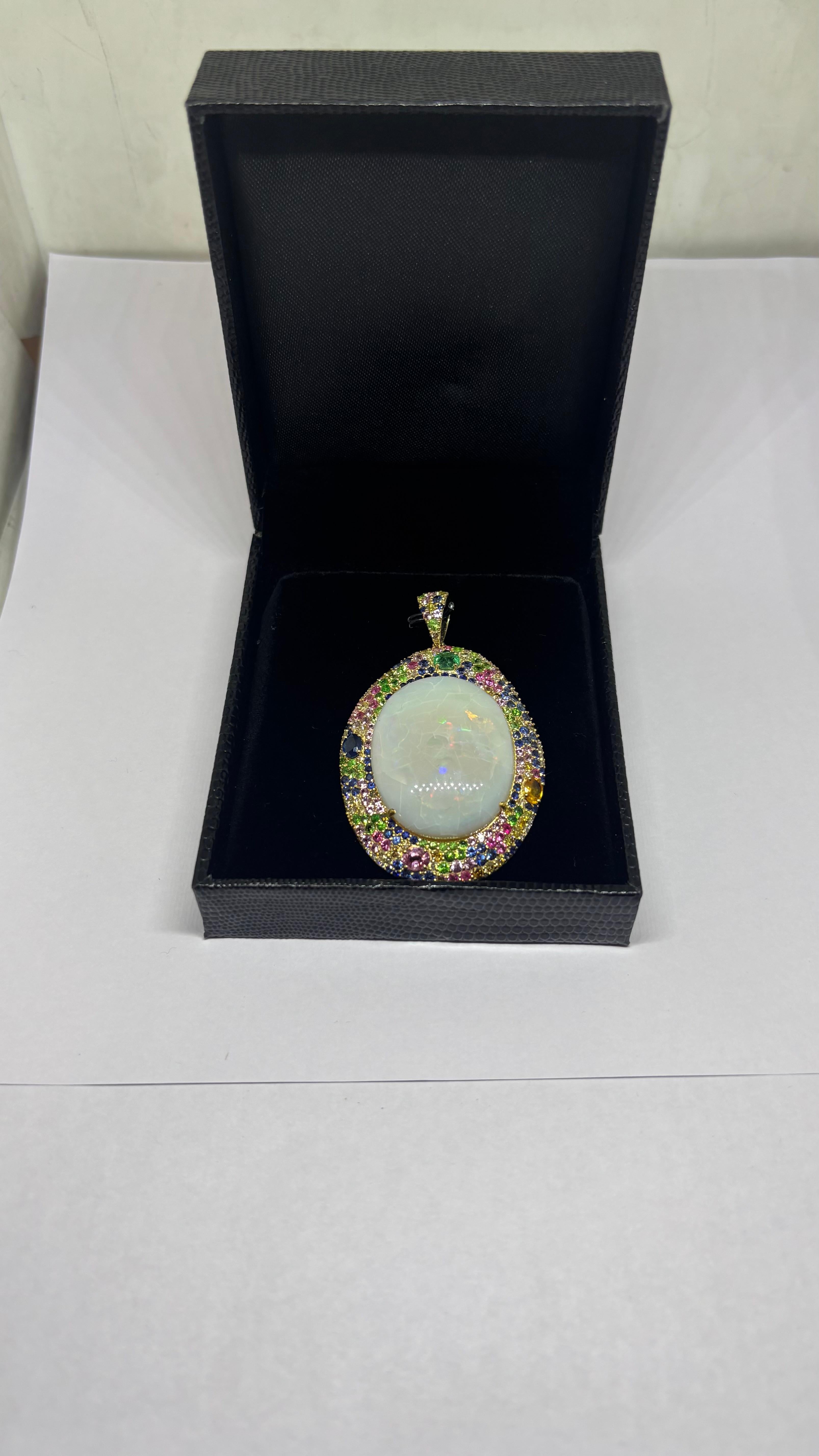 Gw=22,720gm
Nw=11.050gm
Zaffiro multiplo = 7,54 carati
Opale= 40,51cts
Diamante =1,30cts

Seguici su Insta ( Divinejewellerylounge) 