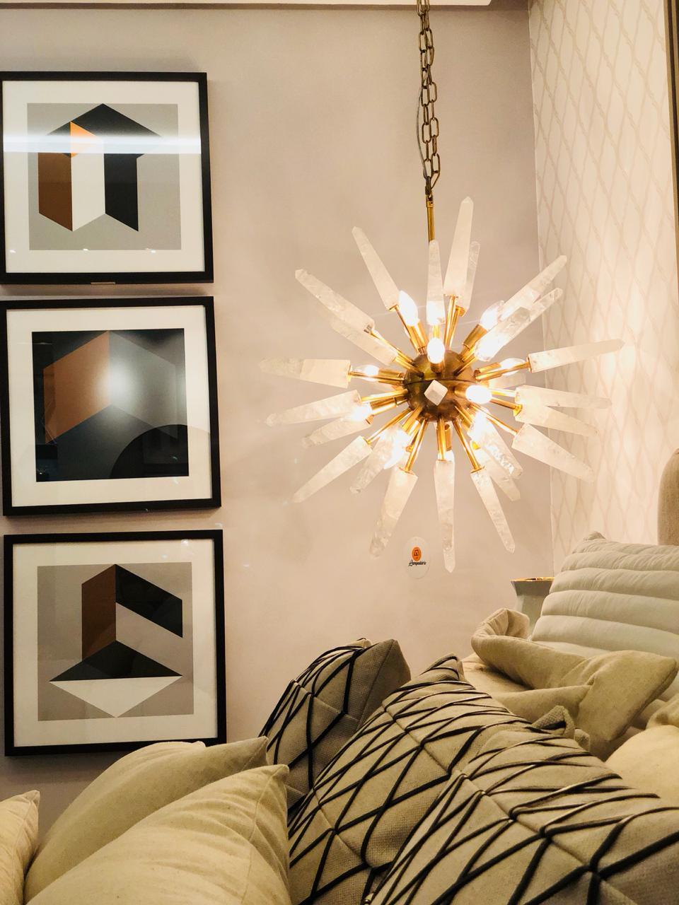 quartz pendant light