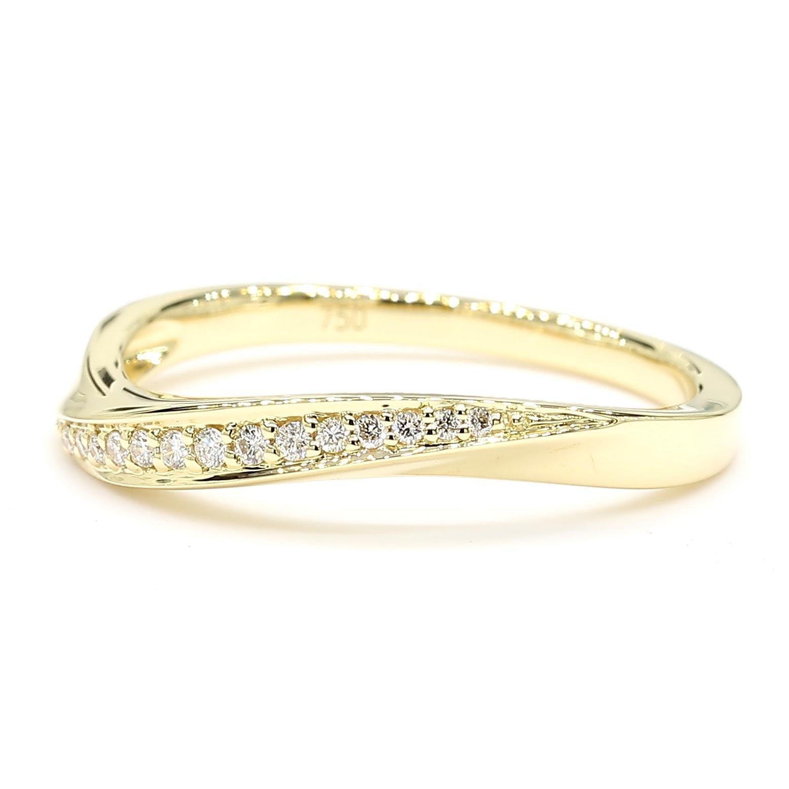 RareGemWorld's intriguing diamond band. Mounted in a beautiful 18K Yellow Gold setting with natural round white diamond melee. This band is guaranteed to impress and enhance your personal collection!

Total Weight: 0.08cts

Natural Round White