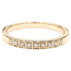 Natural White Round Diamond 0.10 Carat TW Rose Gold Cocktail Band