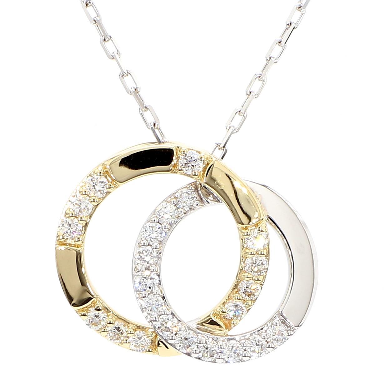 Contemporain Pendentif en or blanc naturel de 0,47 carat poids total en vente