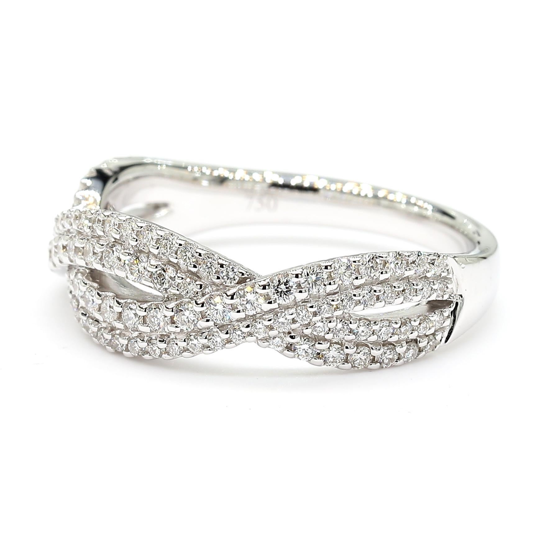 Das faszinierende Diamantband von RareGemWorld. Montiert in einer schönen 18K Weißgold Fassung mit natürlichen runden weißen Diamanten Nahkampf. Dieses Band wird Sie garantiert beeindrucken und Ihre persönliche Sammlung bereichern!

Gesamtgewicht: