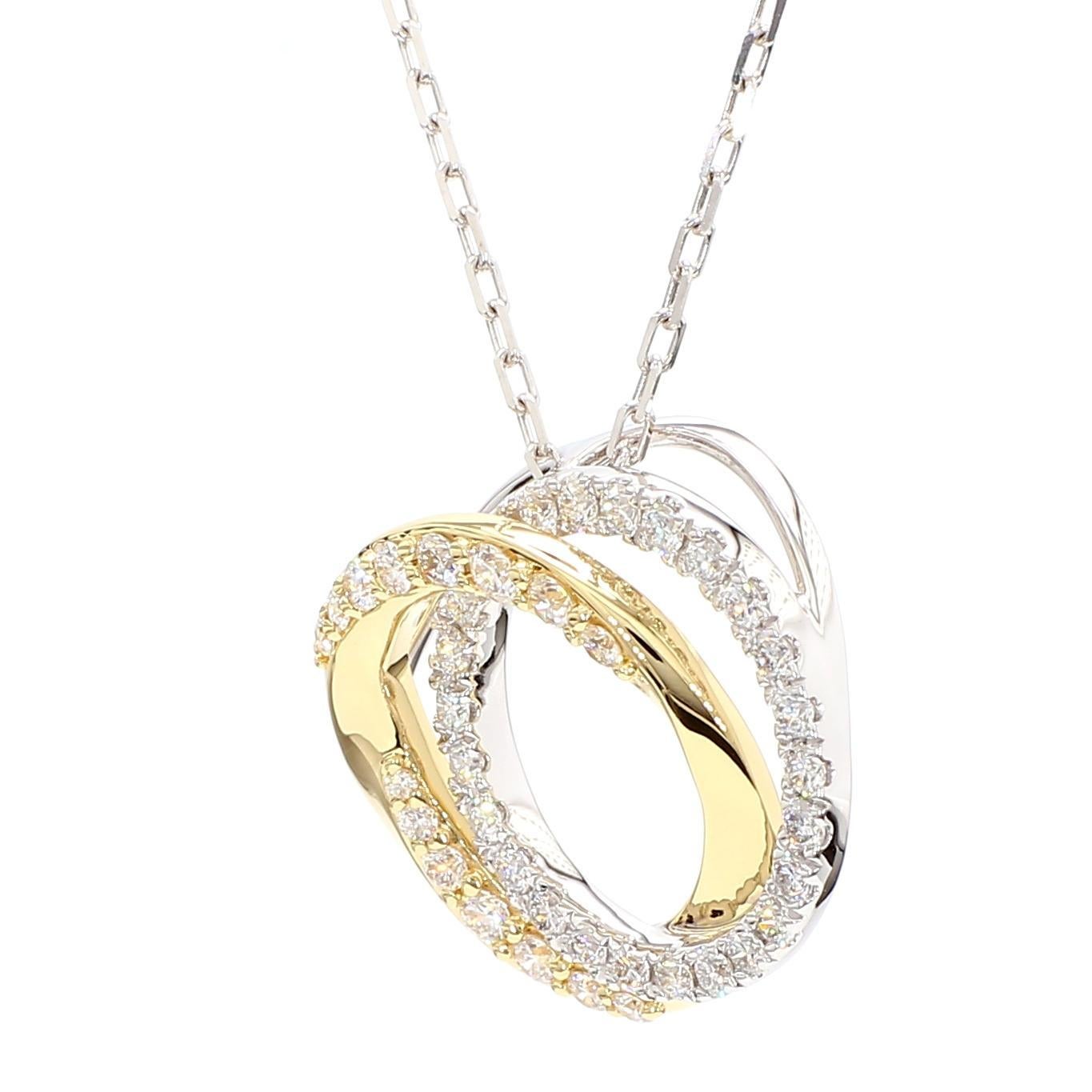 Le magnifique pendentif en diamant de Raregemworld. Monté dans une belle monture en or jaune et blanc 18K avec un mélee de diamants blancs ronds naturels. Ce pendentif est garanti pour impressionner et enrichir votre collection personnelle.

Poids