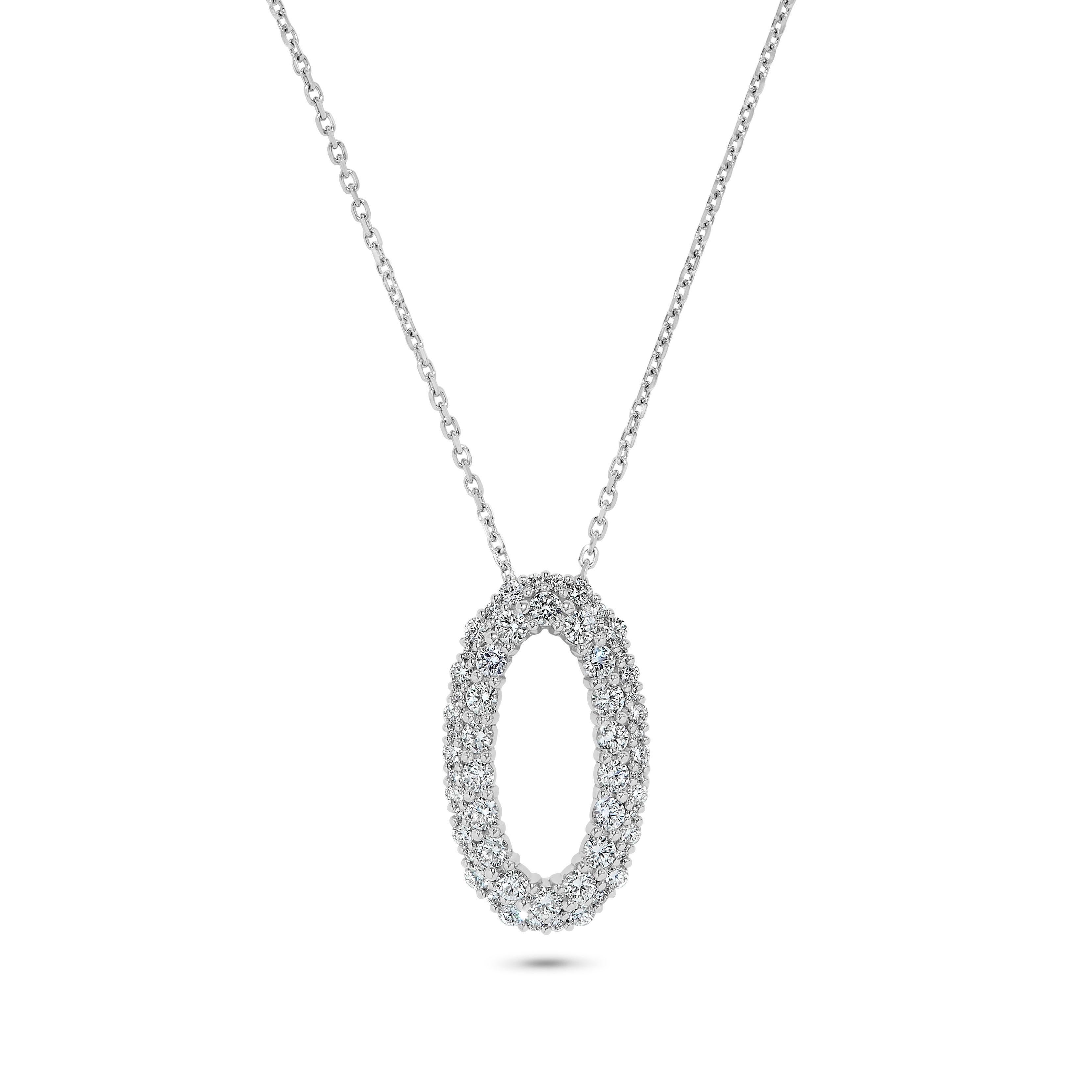 Le pendentif classique en diamant de Raregemworld. Monté dans une belle monture en or blanc 14 carats avec un mélee de diamants blancs ronds naturels. Ce pendentif est garanti pour impressionner et enrichir votre collection personnelle.

Poids total