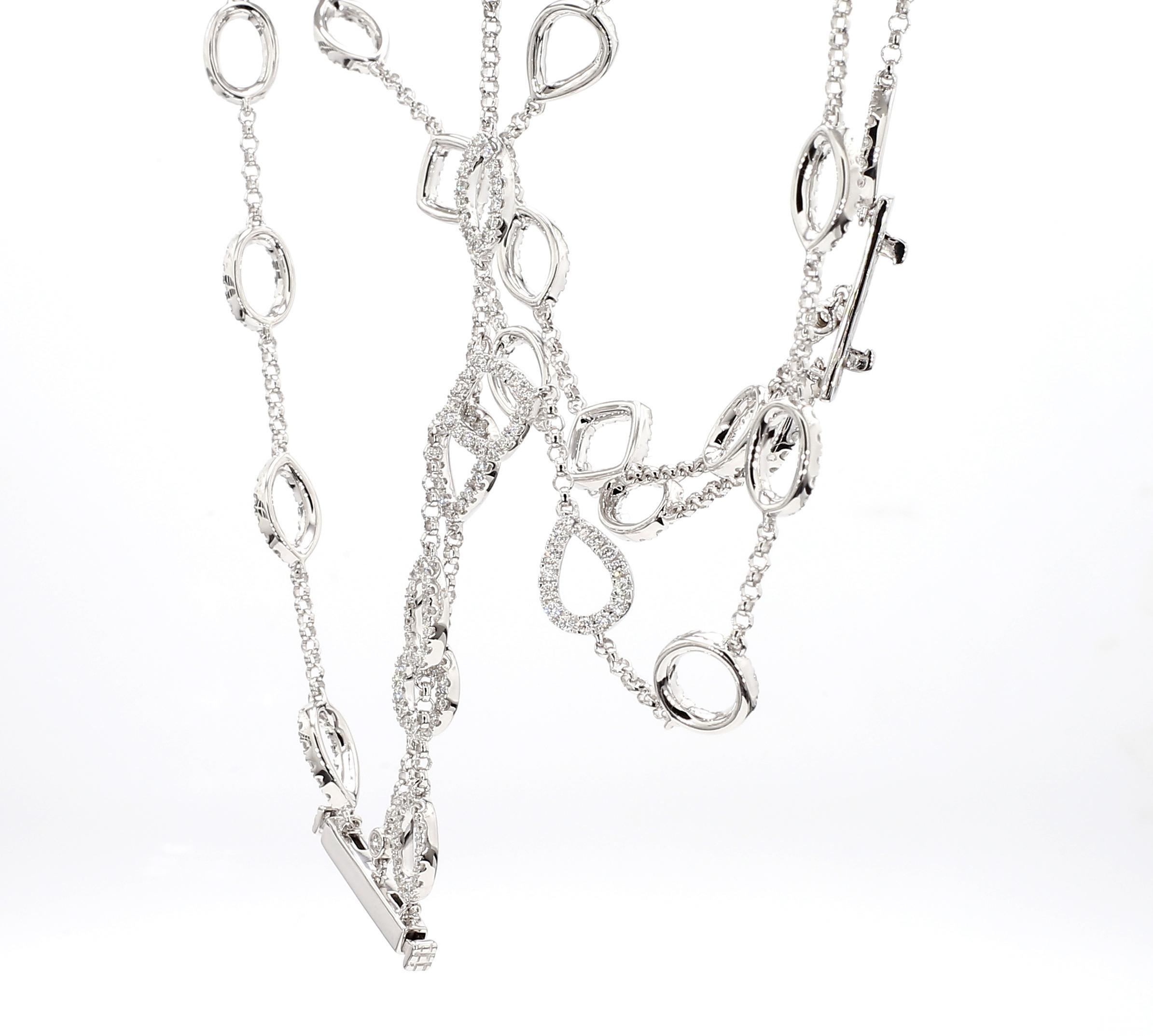 RareGemWorld's beautiful diamond bracelet. Mounted in a beautiful 18K White Gold setting with round natural white diamond melee. This bracelet is guaranteed to impress and enhance your personal collection.

Total Weight: 2.52cts

Natural Round White
