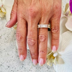 Bague en or 14 carats avec saphir blanc naturel certifié TCW de 4,32 carats