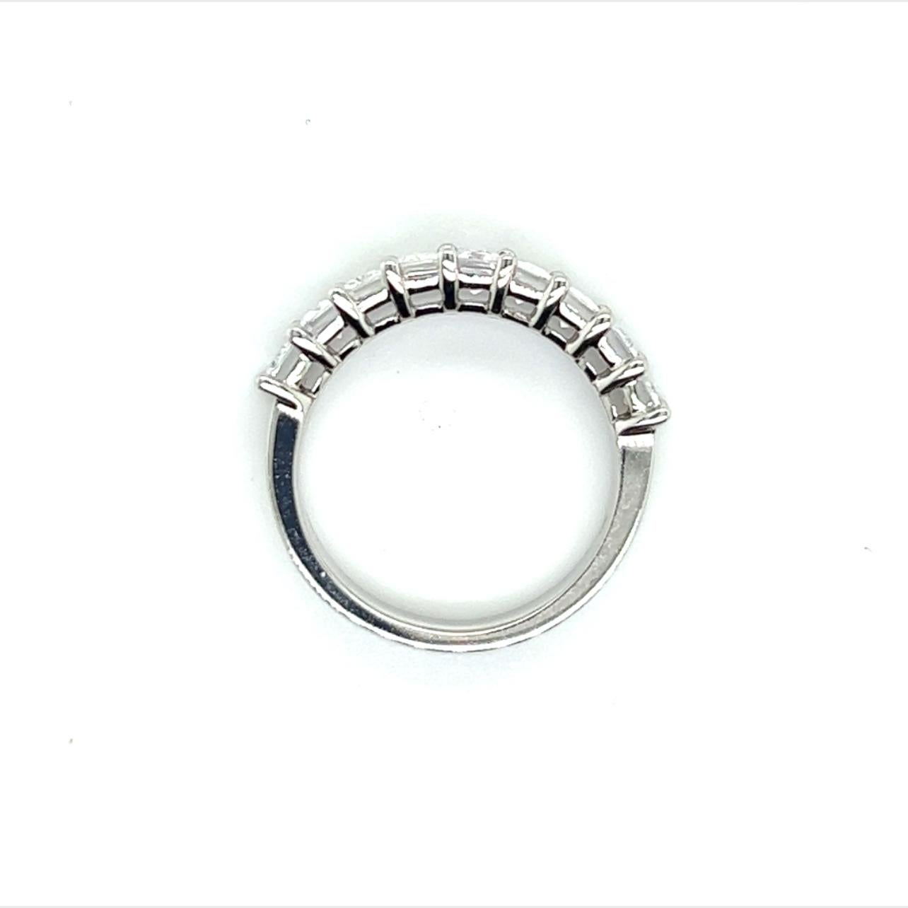 Ring mit natrlichem weiem Saphir Gre 6,5 14k W Gold 4,32 TCW zertifiziert  im Angebot 2