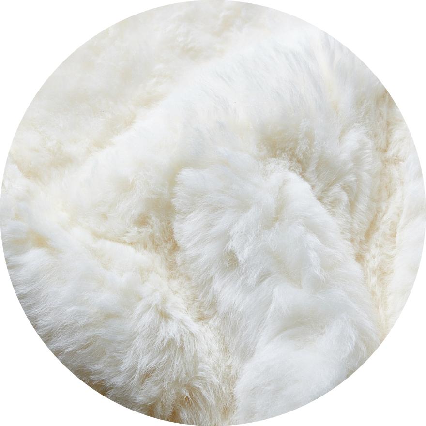 Country Natural White Sheepskin Pillow For Sale