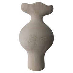 Natural White Textured Handmade Ceramic Vase by Maku Ceramic