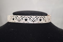 Natürlicher weißer Topas Sterlingsilber Roségold vergoldete Halskette