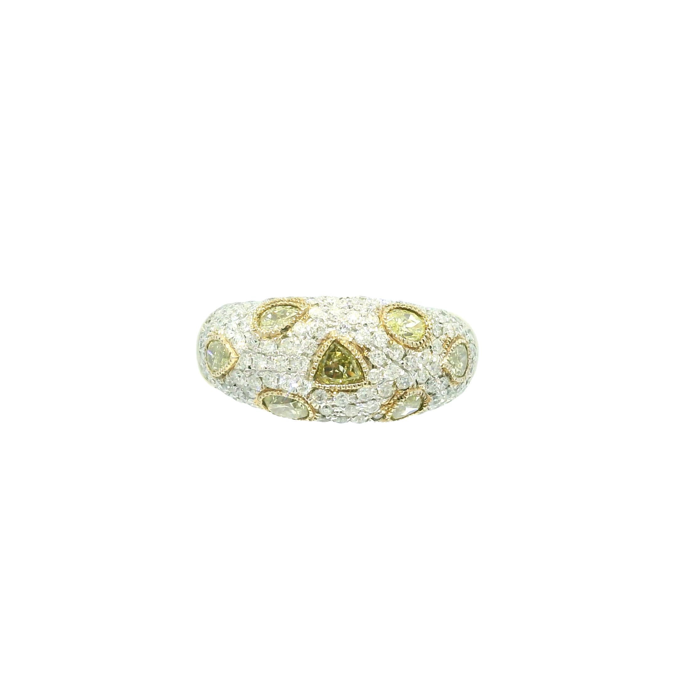 Natural 1.30 Carat Round Brilliant Cut Diamond 18-Karat Men's Ring

This stunning men's ring features 1.30 carats of natural, round brilliant cut diamonds and the diamonds are set in beautiful, 18-karat yellow gold. This ring will make a great gift