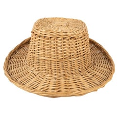 Sombrero de mimbre natural