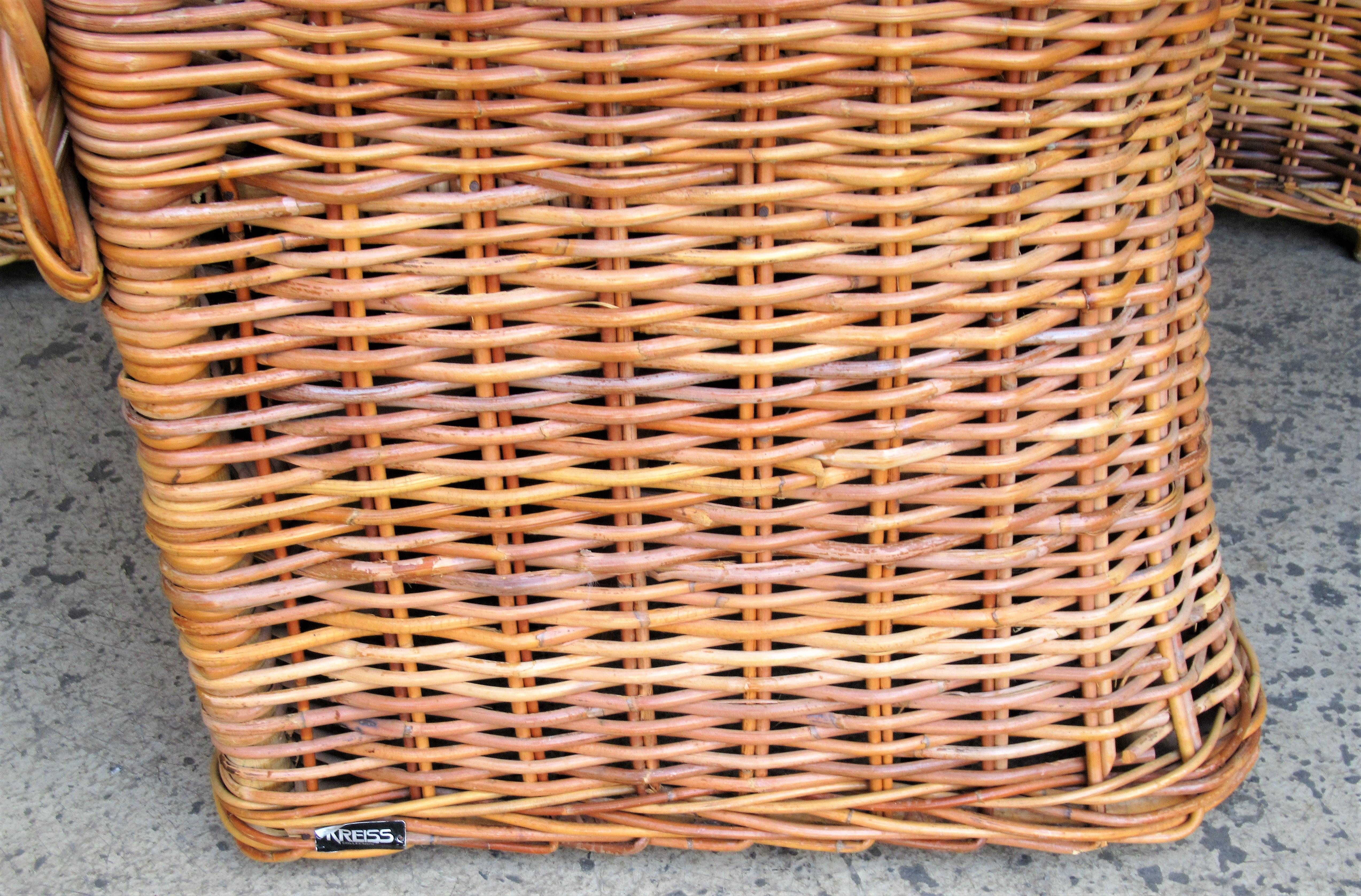 Natural Wicker Lounge Chairs  - Kreiss Collection 5