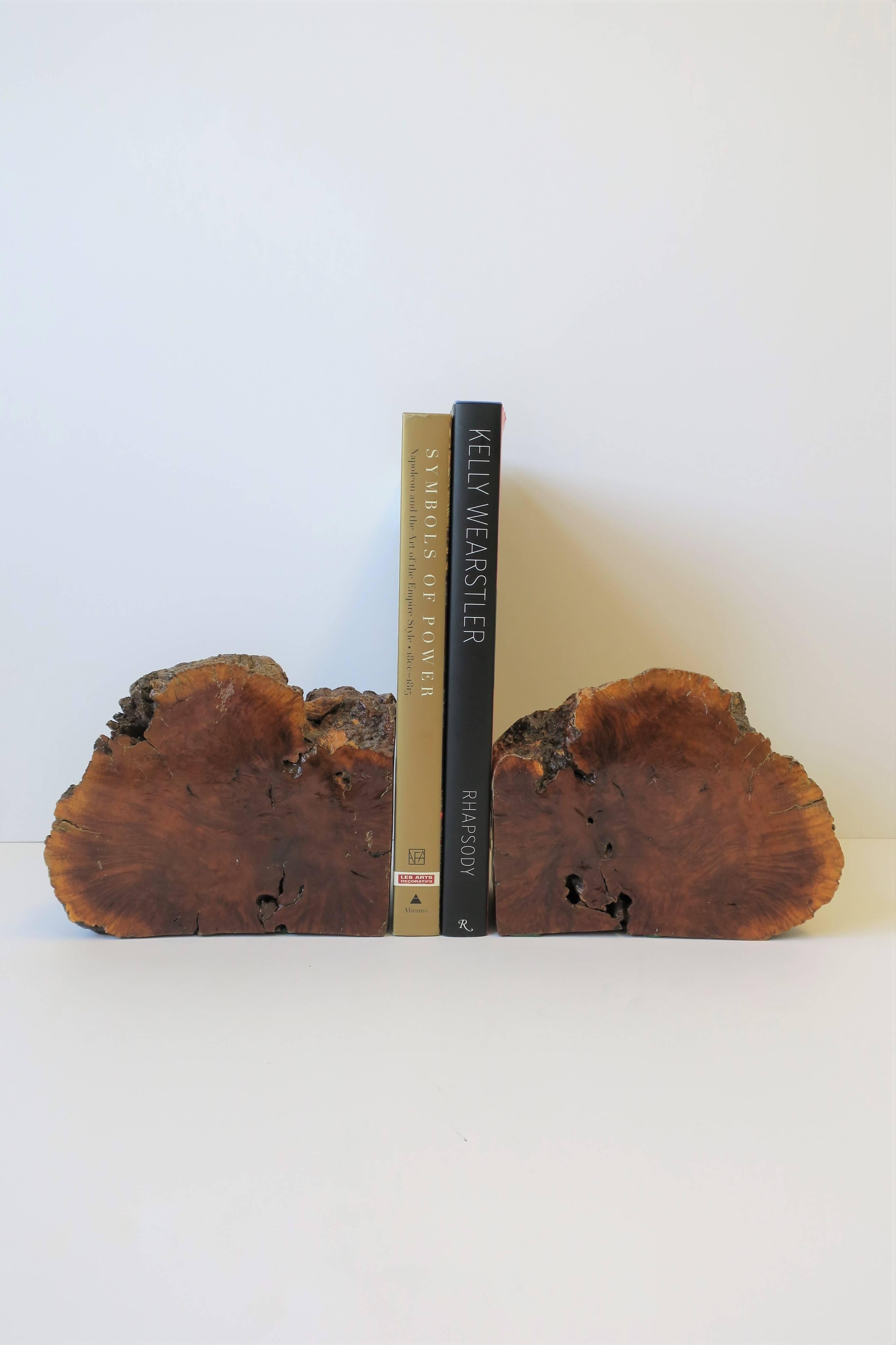 Organic Modern Natural Organic Wood Bookends