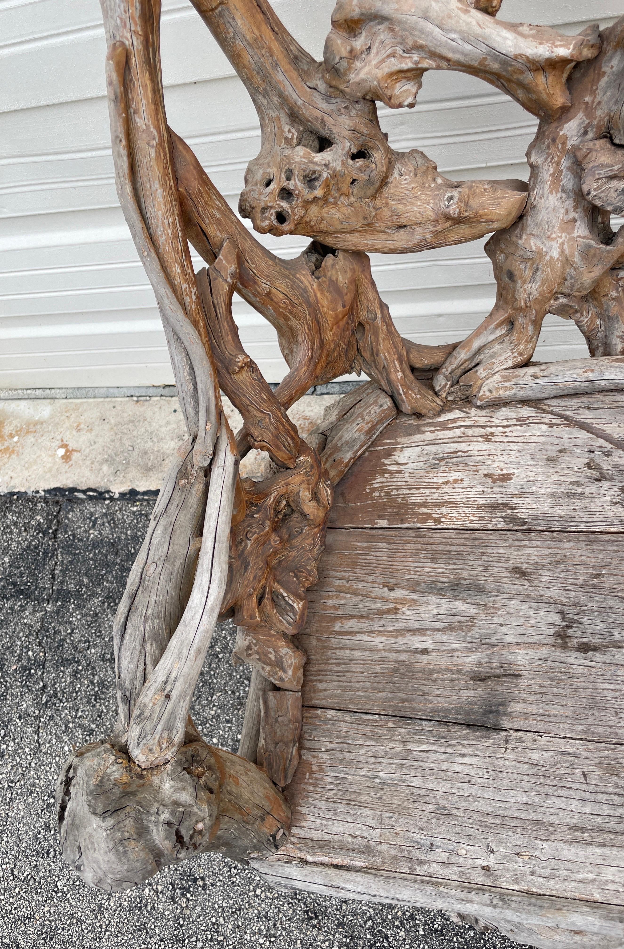 Branch-Stuhl aus Naturholz (Adirondack) im Angebot