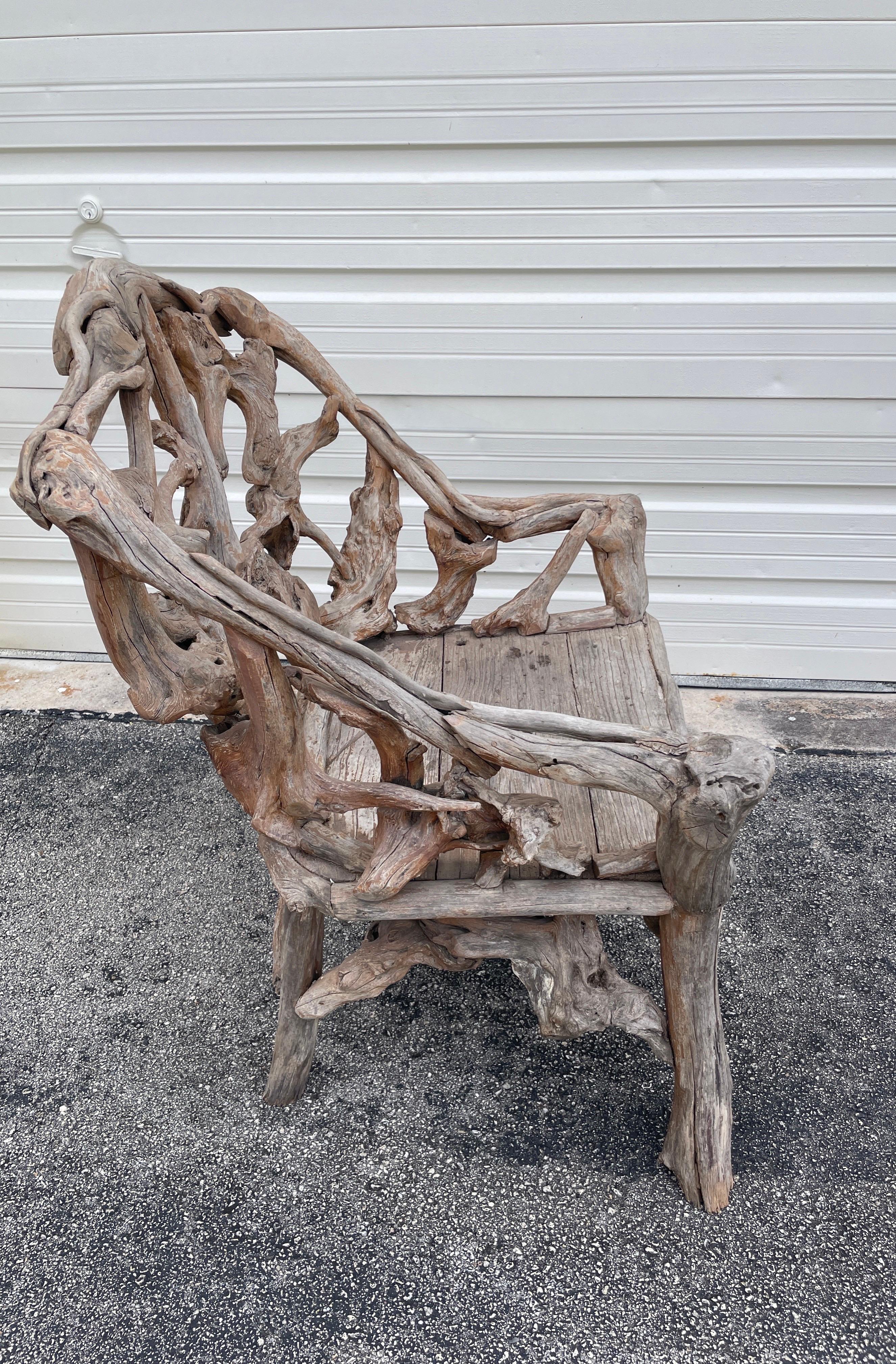 Branch-Stuhl aus Naturholz (Holz) im Angebot