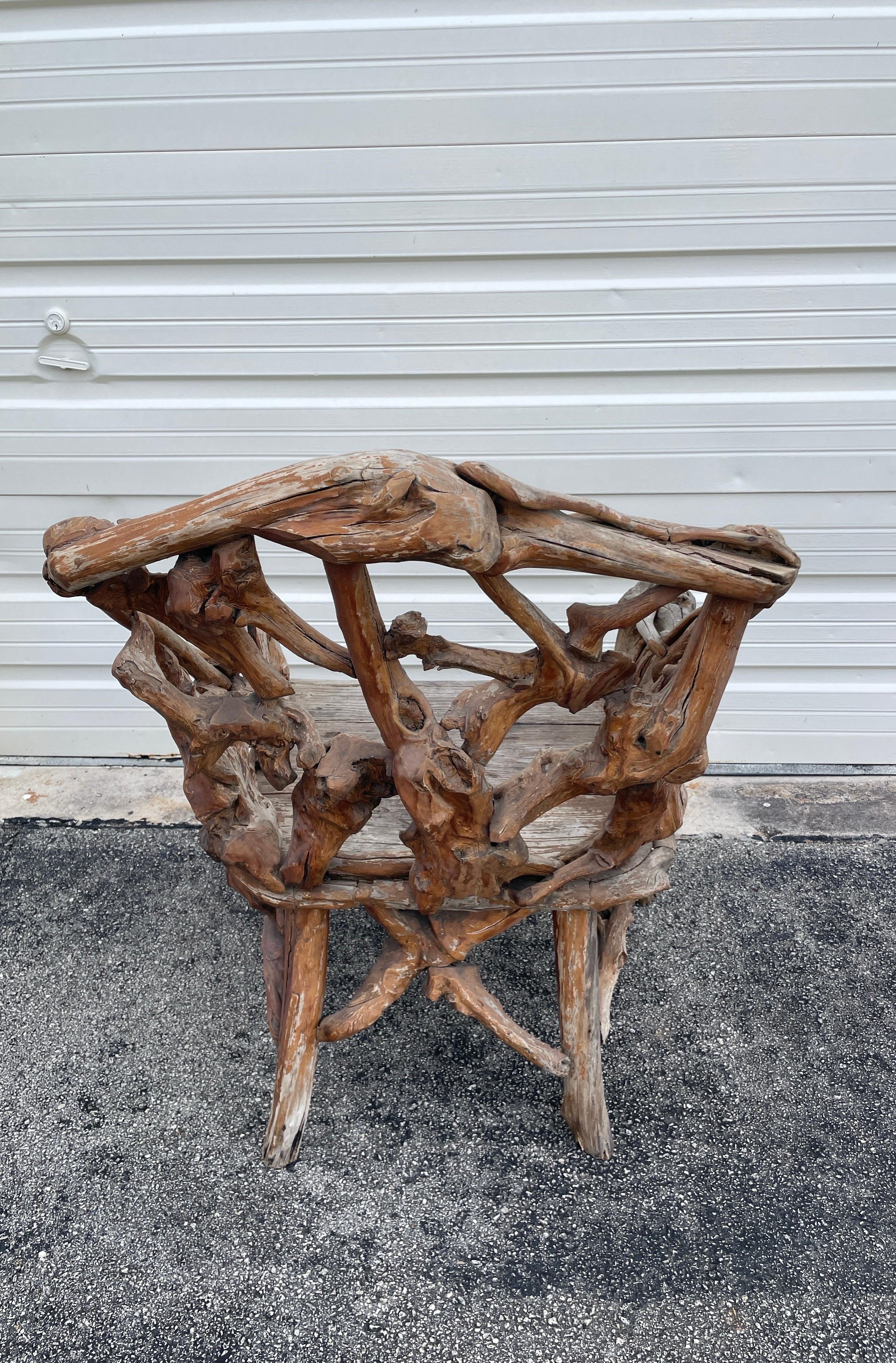 Branch-Stuhl aus Naturholz im Angebot 1