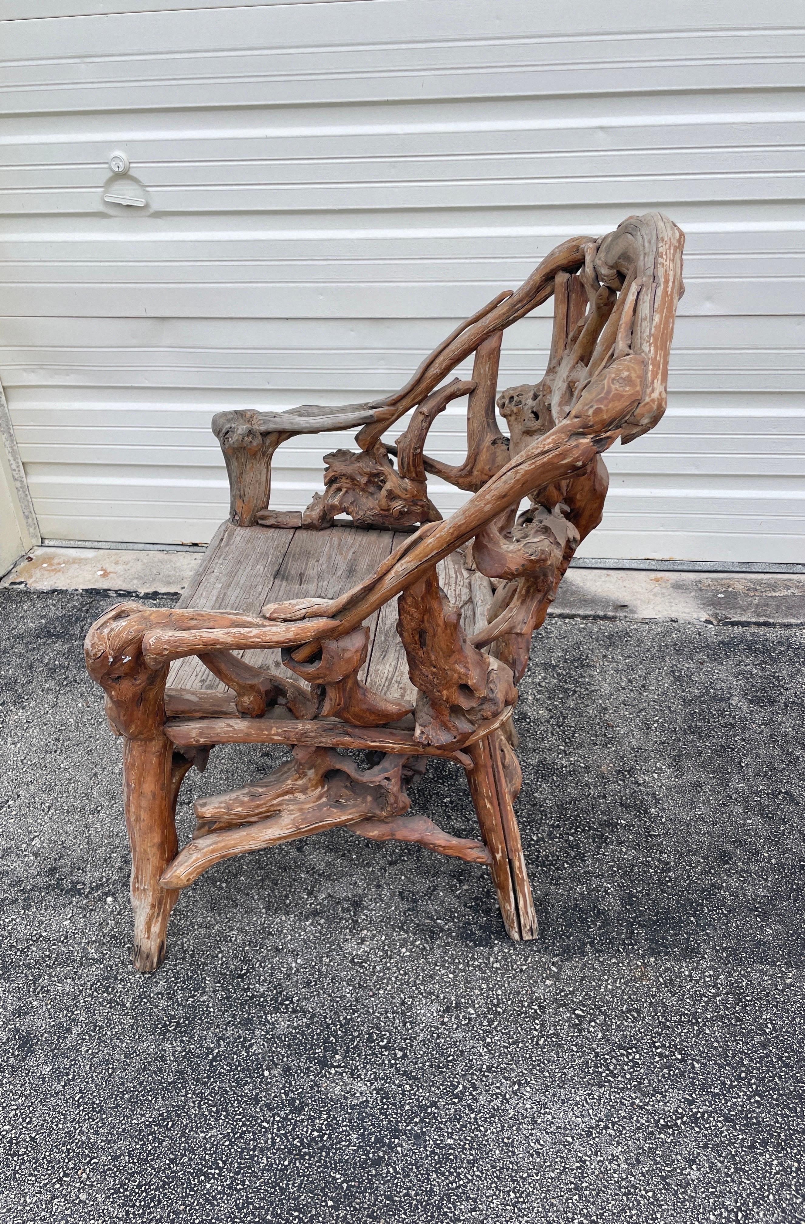 Branch-Stuhl aus Naturholz im Angebot 2