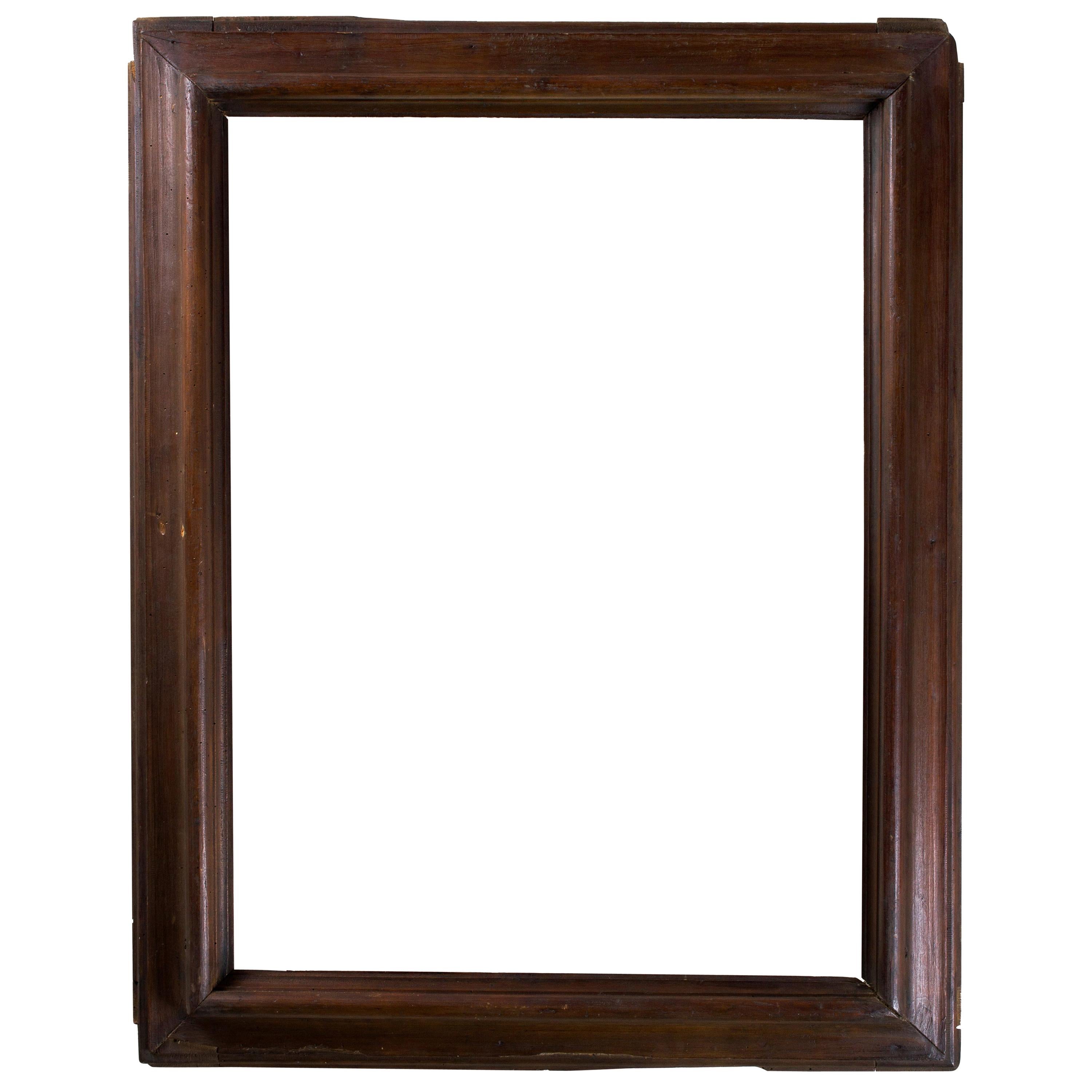 Natural Wood Frame, Central Italy, Second Half of the 17th Century