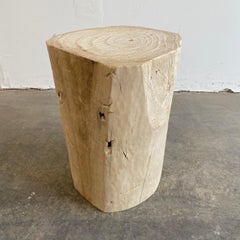Natural Wood Side Table Stump